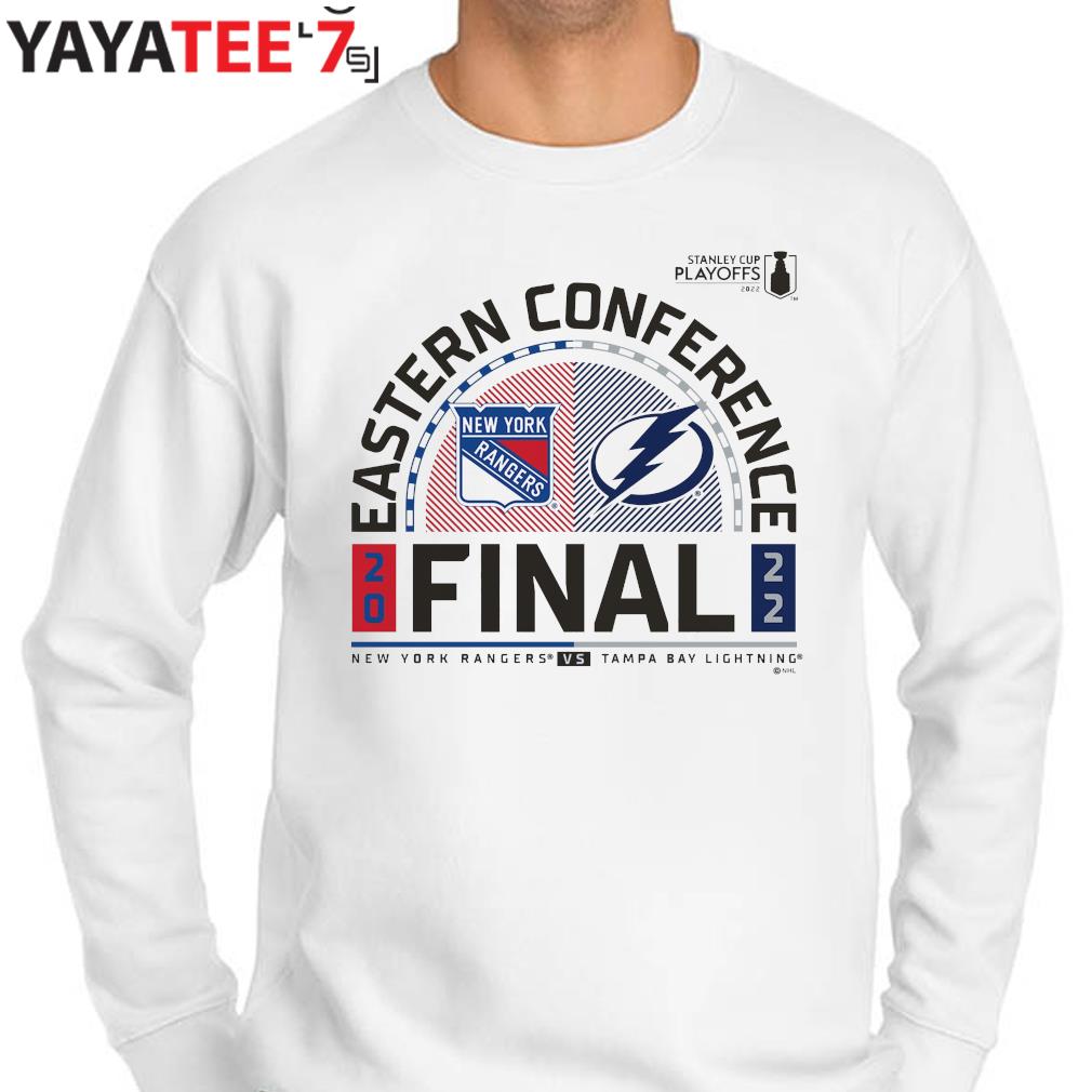 New York Rangers vs. Tampa Bay Lightning 2022 Stanley Cup Playoffs Eastern  Conference Finals shirt, hoodie, sweater, long sleeve and tank top