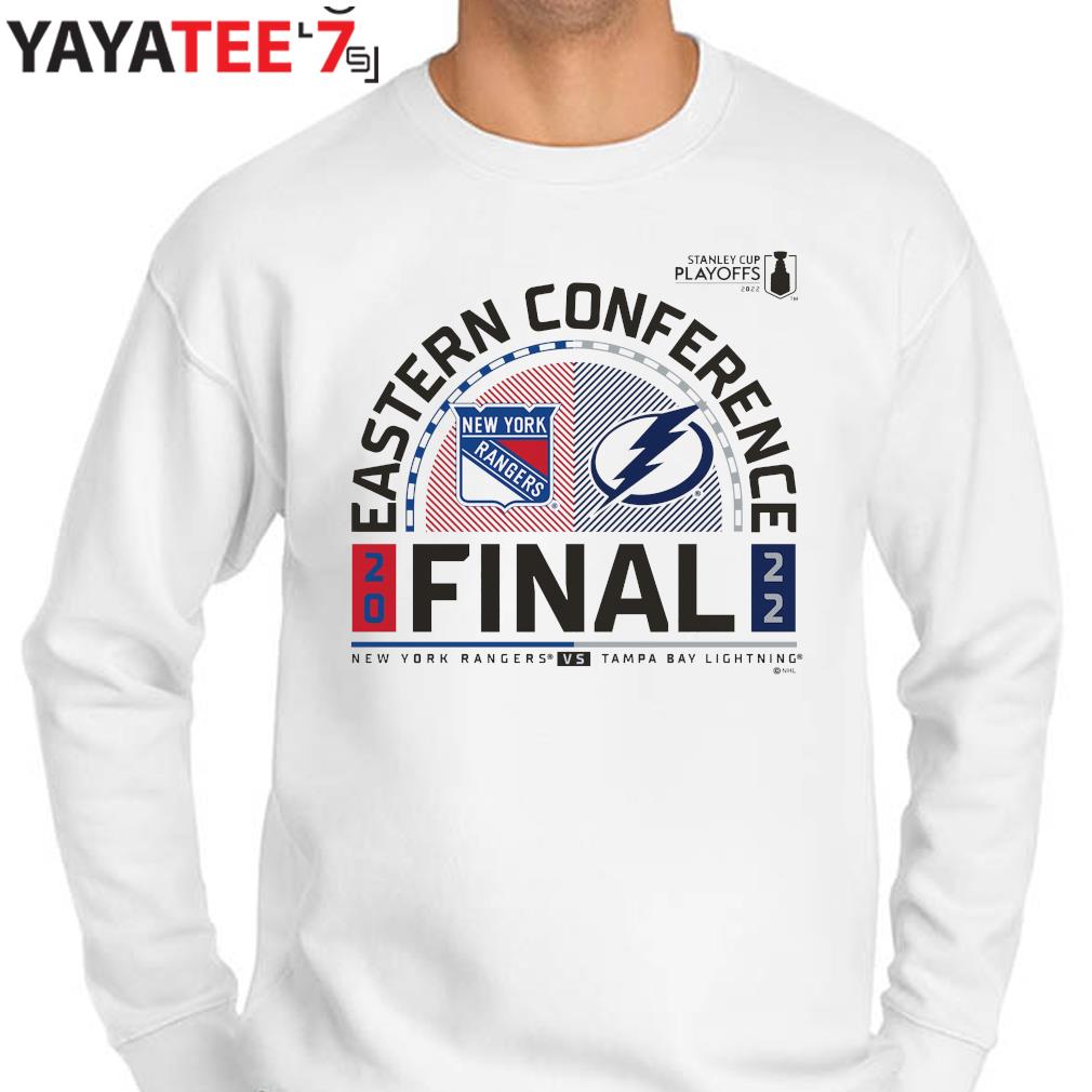 New York Rangers vs Tampa Bay Lightning 2022 Stanley Cup Playoffs Eastern  Conference Finals shirt, hoodie, sweater, long sleeve and tank top