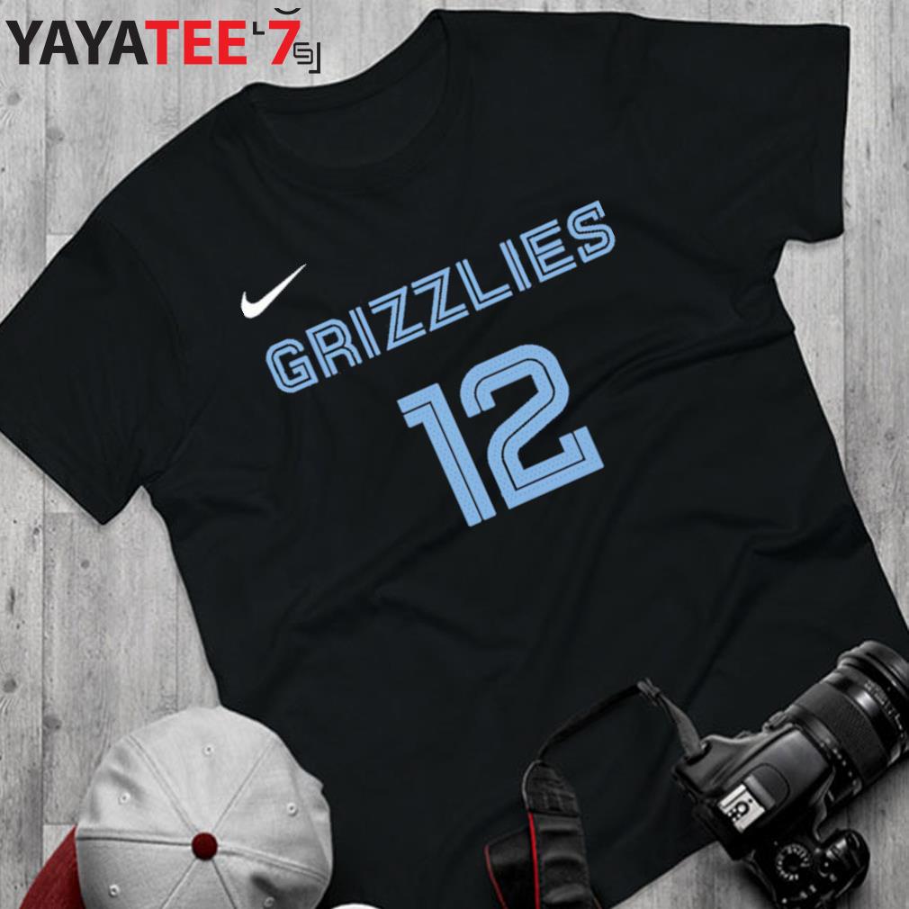 Number 12 Ja Morant Memphis Grizzlies Stadium Essentials Unisex Player  Skyline Bear Shirt, hoodie, sweater, long sleeve and tank top