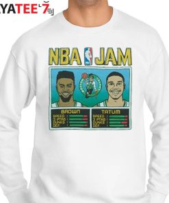 NBA Jam Celtics Brown And Tatum Shirt, hoodie, sweater, long