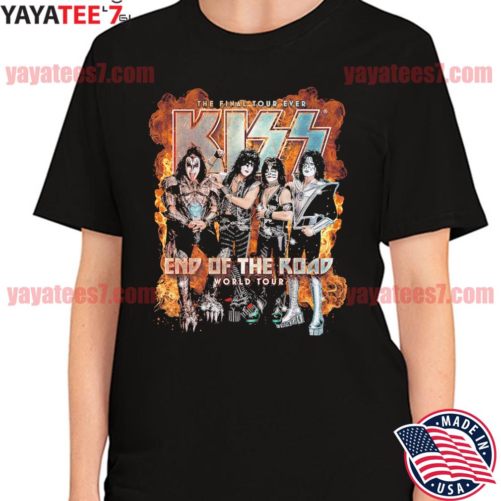 Kiss End Of The Road Tour T-shirt,Sweater, Hoodie, And Long Sleeved,  Ladies, Tank Top