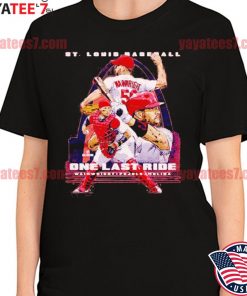  Adam Wainwright Shirt - Adam Wainwright Albert Pujols & Yadier  Molina St. Louis Last Ride : Sports & Outdoors