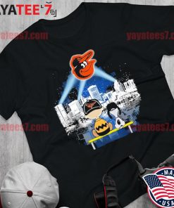 Charlie Brown And Snoopy Watching City Baltimore Orioles T-Shirt - TeeNavi