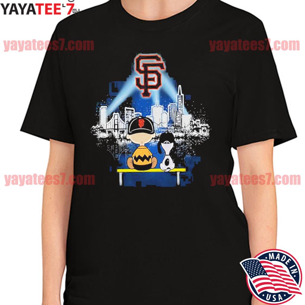 Official Charlie Brown And Snoopy Watching City San Francisco Giants shirt,  hoodie, sweater, long sleeve and tank top