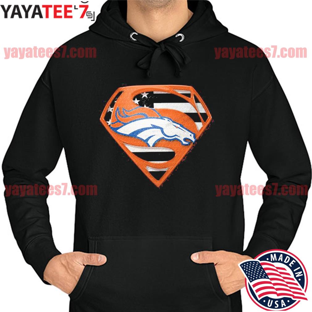 Denver Broncos Superman American Flag 2022 shirt, hoodie, sweater, long  sleeve and tank top