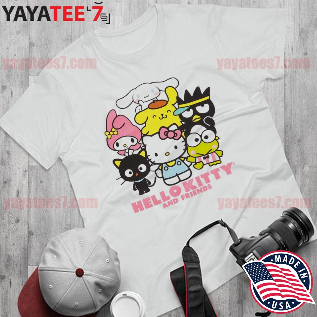 Hello Kitty And Friends Group Boyfriend Fit Girls T-Shirt