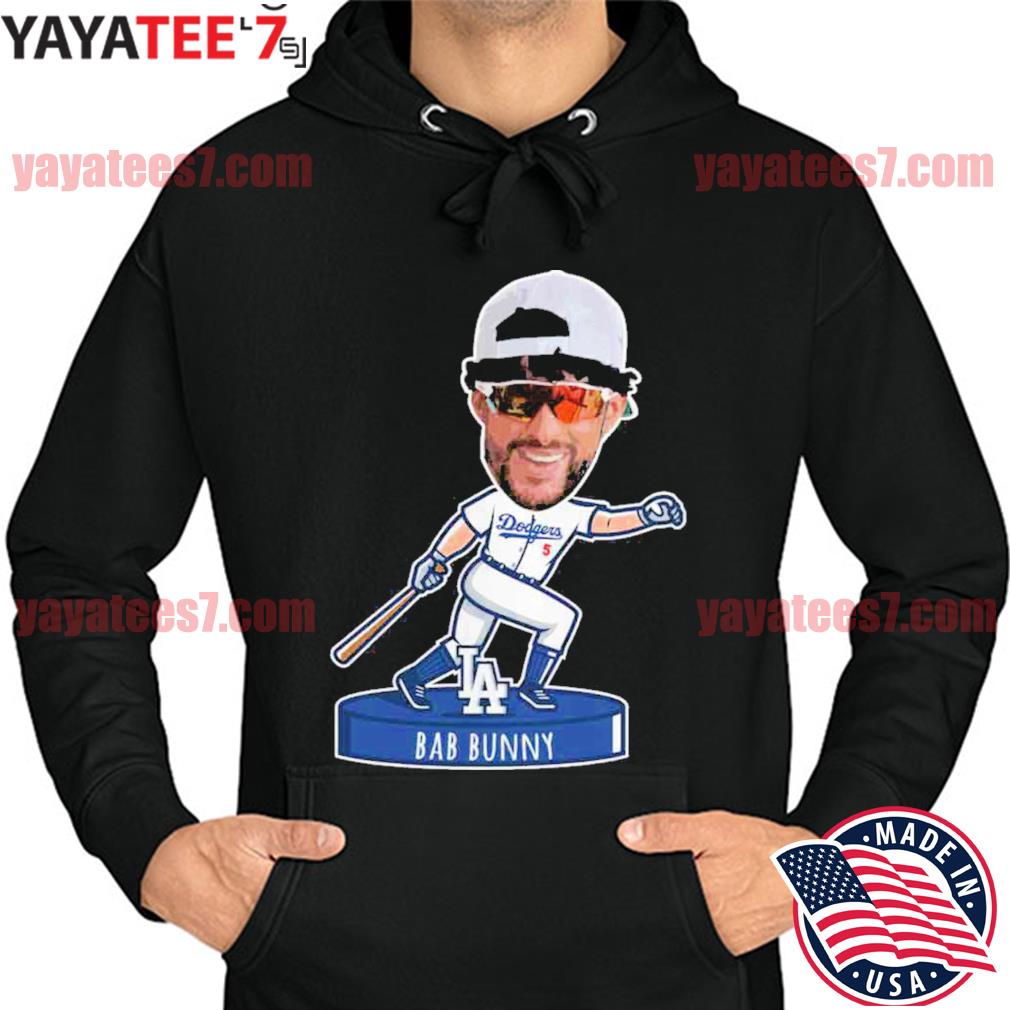 Bad Bunny face Los Angeles Dodgers shirt, hoodie, sweater, long