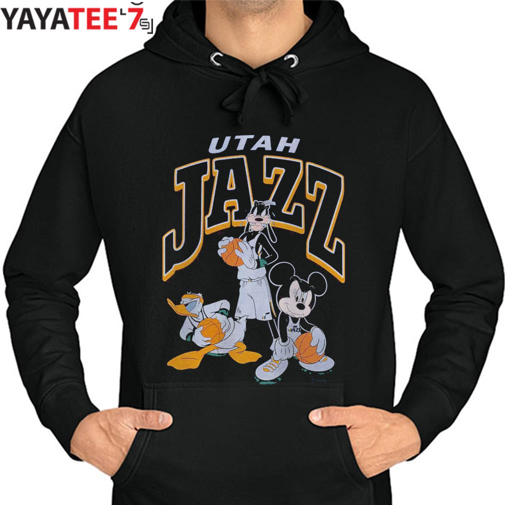 Men's Junk Food Navy Utah Jazz Disney Mickey Squad 2022 T-Shirt