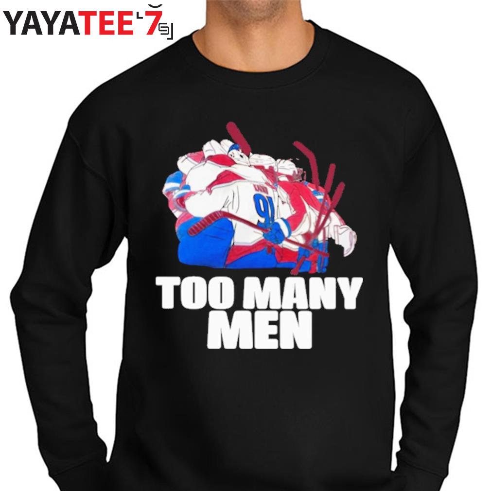 Nazem Kadri trolls with 'too many men' shirt at Avs Stanley Cup parade
