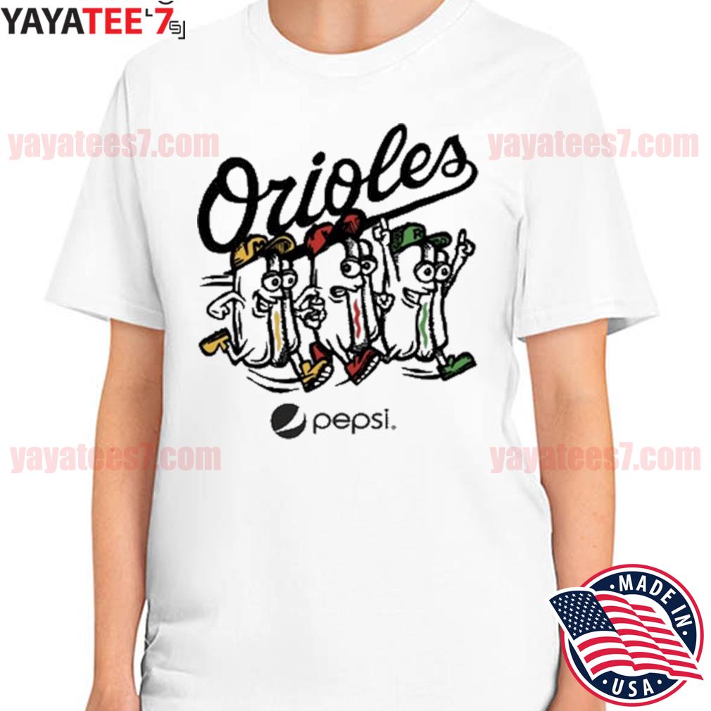 orioles hot dog race shirt 2022