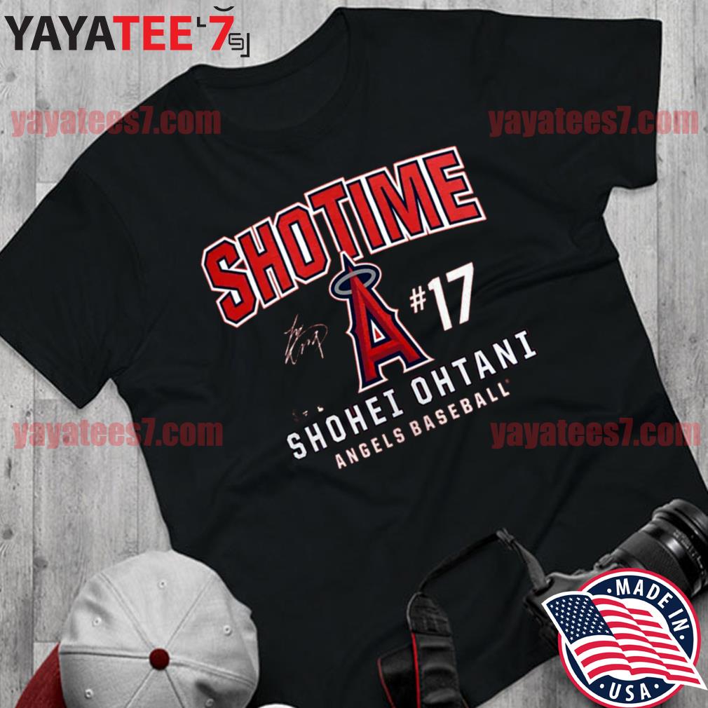Los Angeles Angels Shohei Ohtani Shotime Stacked Tee Shirt