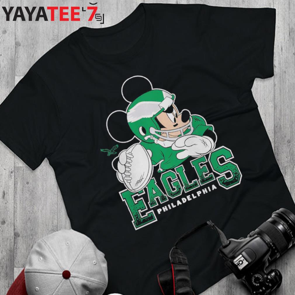 Philadelphia Eagles Junk Food Black Disney Mickey QB 2022 T-Shirt, hoodie,  sweater, long sleeve and tank top