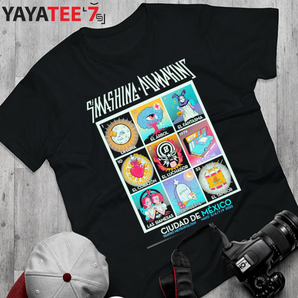 Smashing Pumpkins Cards Tour México shirt