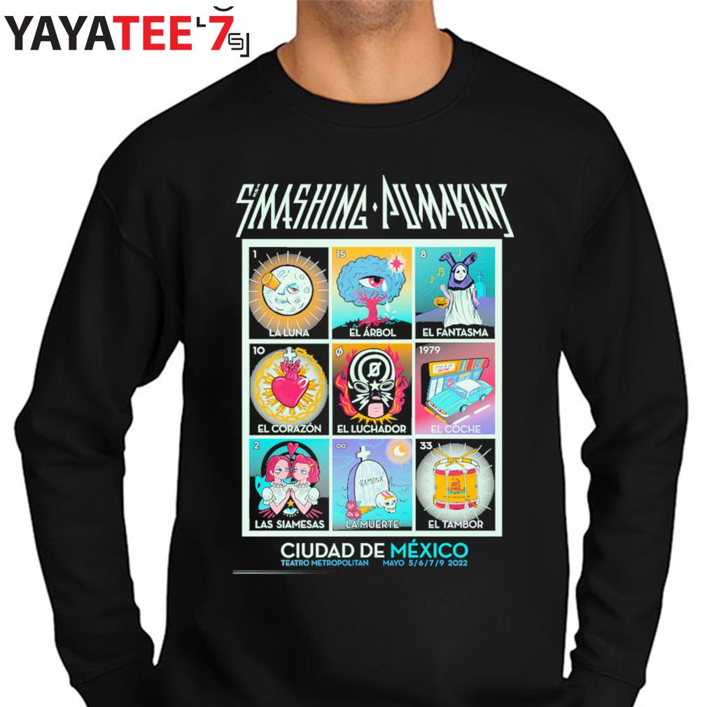 Smashing Pumpkins Cards Tour México shirt