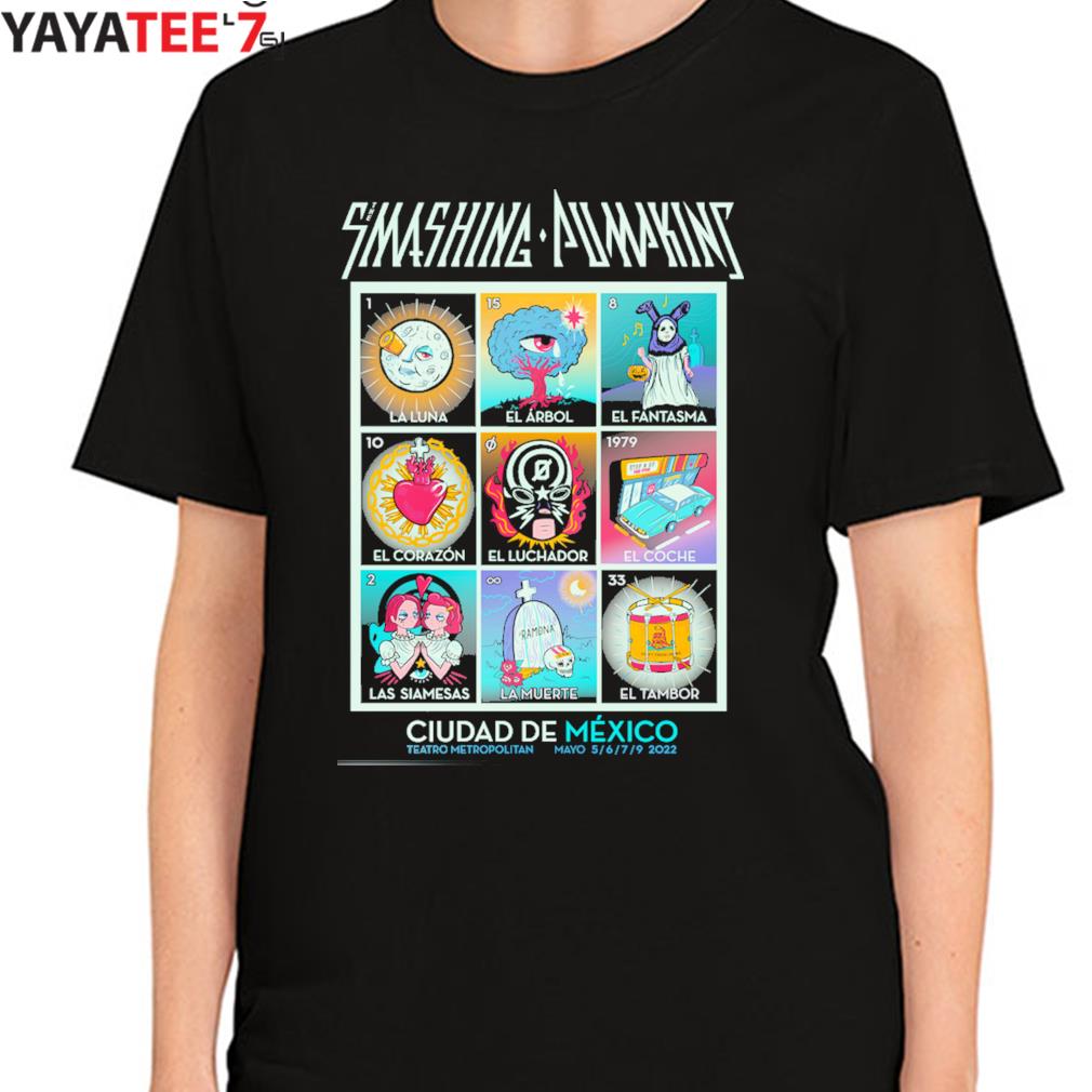 Smashing Pumpkins Cards Tour México shirt