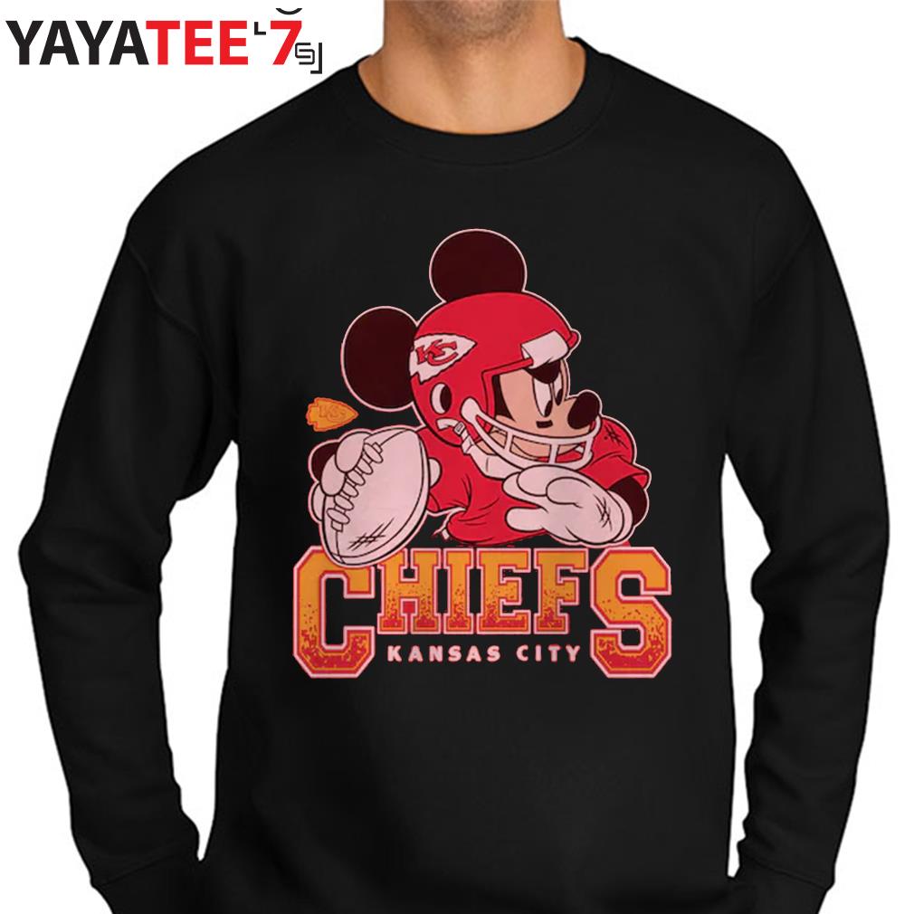 Unisex Disney x Junk Food x NFL Mickey Quarterback Kansas City Chiefs shirt,  hoodie, sweater, long sleeve and tank top