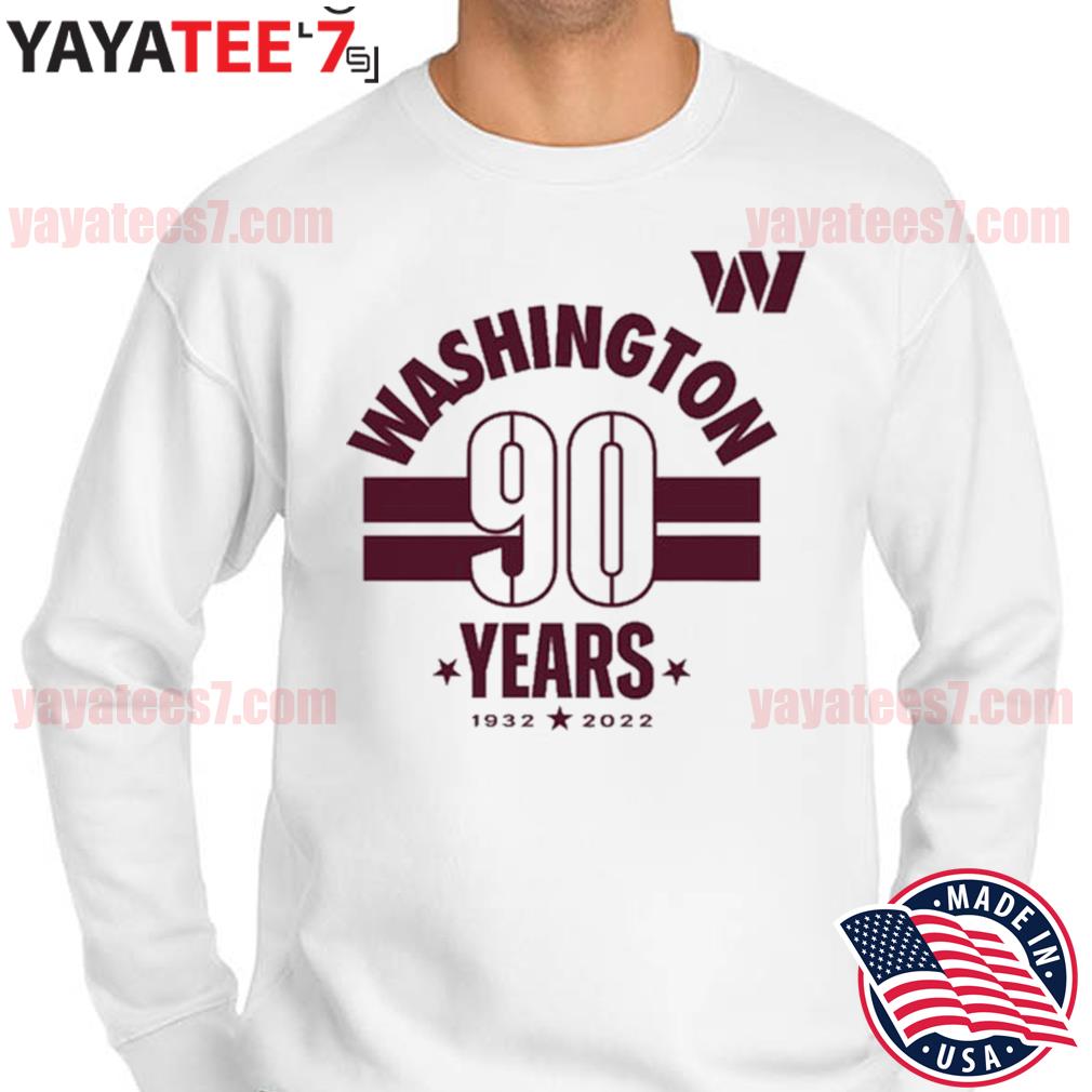 Washington Commanders 90 Years 1932-2022 Shirt, hoodie, sweater, long  sleeve and tank top