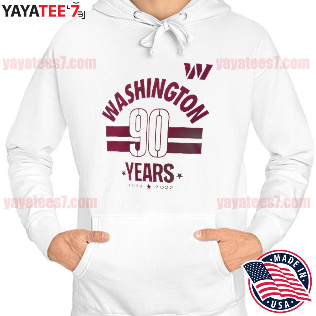 Washington Commanders 90 Years 1932-2022 Shirt, hoodie, sweater, long  sleeve and tank top