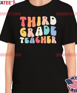 3rd Grade Teacher Back To School Groovy Vintage 2022 shirt