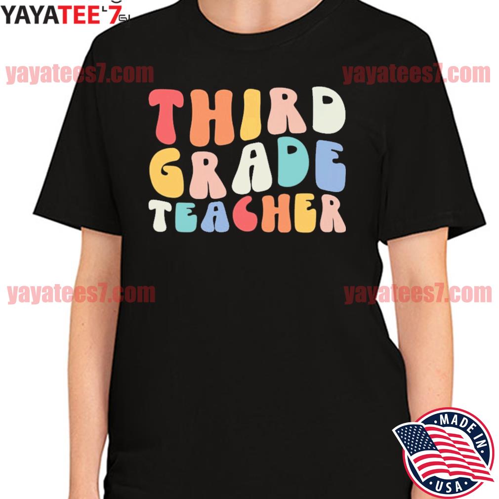 3Rd Grade Teacher Retro Groovy Vintage First Day Of School Women's