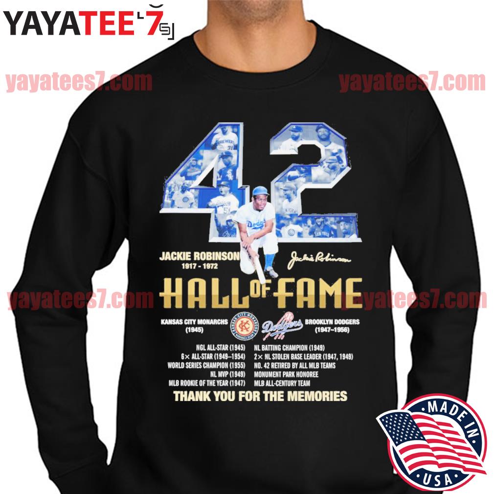 Jackie Robinson 42 Dodgers Signature Retro Jackie Robinson T-Shirt, hoodie,  sweater, long sleeve and tank top