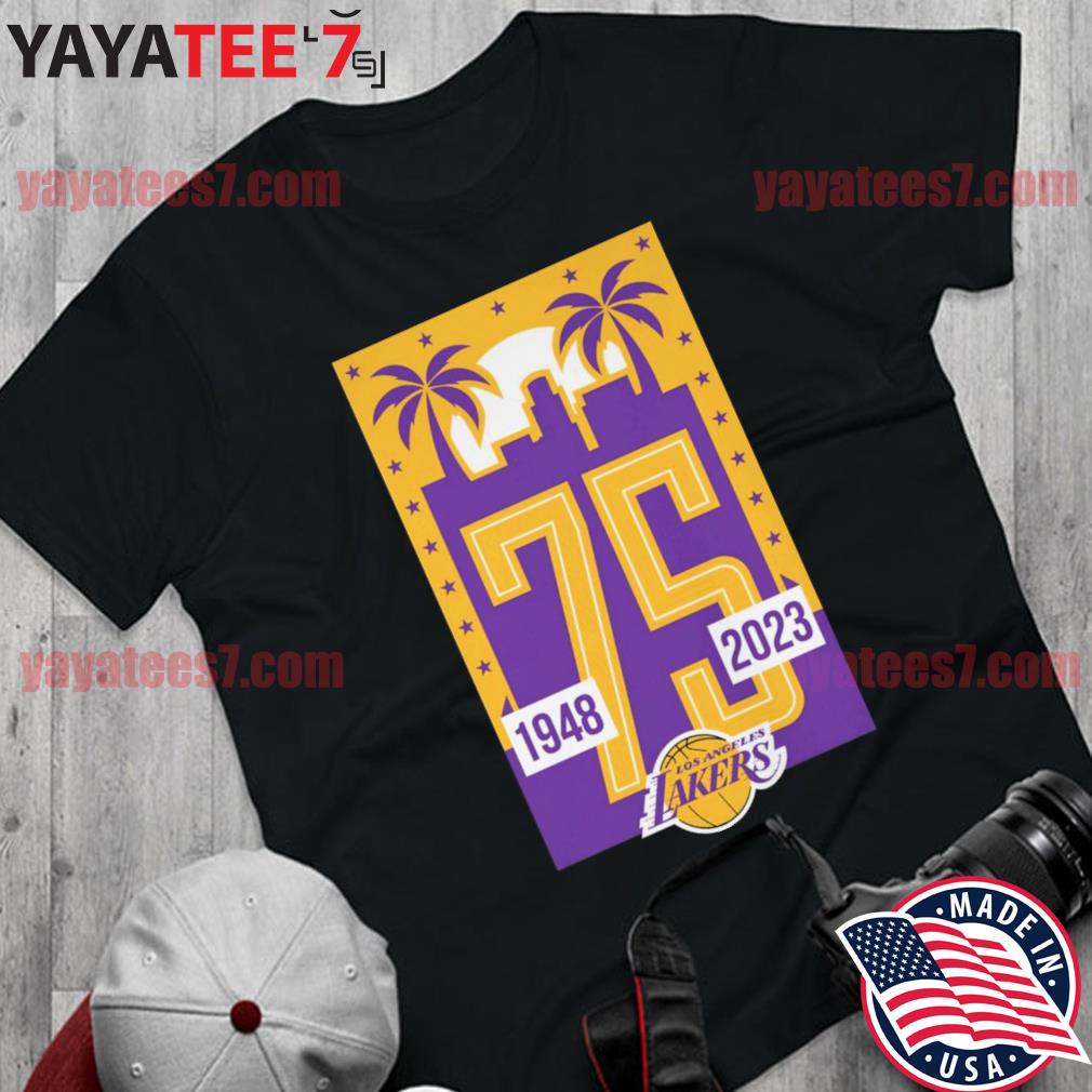 Los angeles Lakers basketball since 1948 NBA 75th anniversary shirt,  hoodie, sweater, long sleeve and tank top