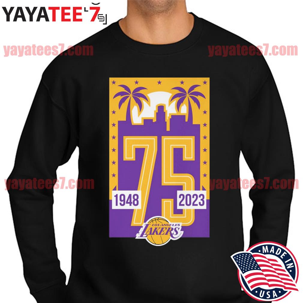 The Los Angeles Lakers Team 75th anniversary 1948-2023 t-shirt, hoodie,  sweater, long sleeve and tank top