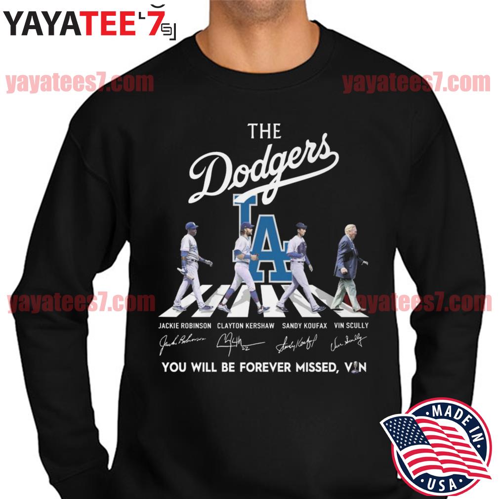 The Dodgers Abbey Road signature T-shirt, hoodie, sweater, long sleeve and  tank top