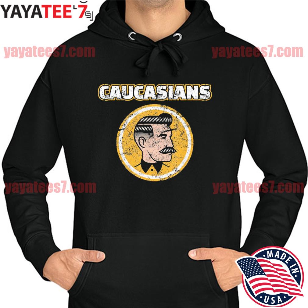  Caucasian T-Shirt Caucasians Pride Vintage Funny Shirt