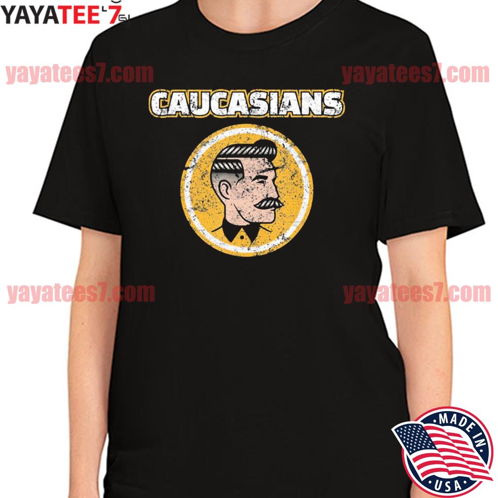 Caucasian T-Shirt Caucasians Pride Vintage Funny Shirt