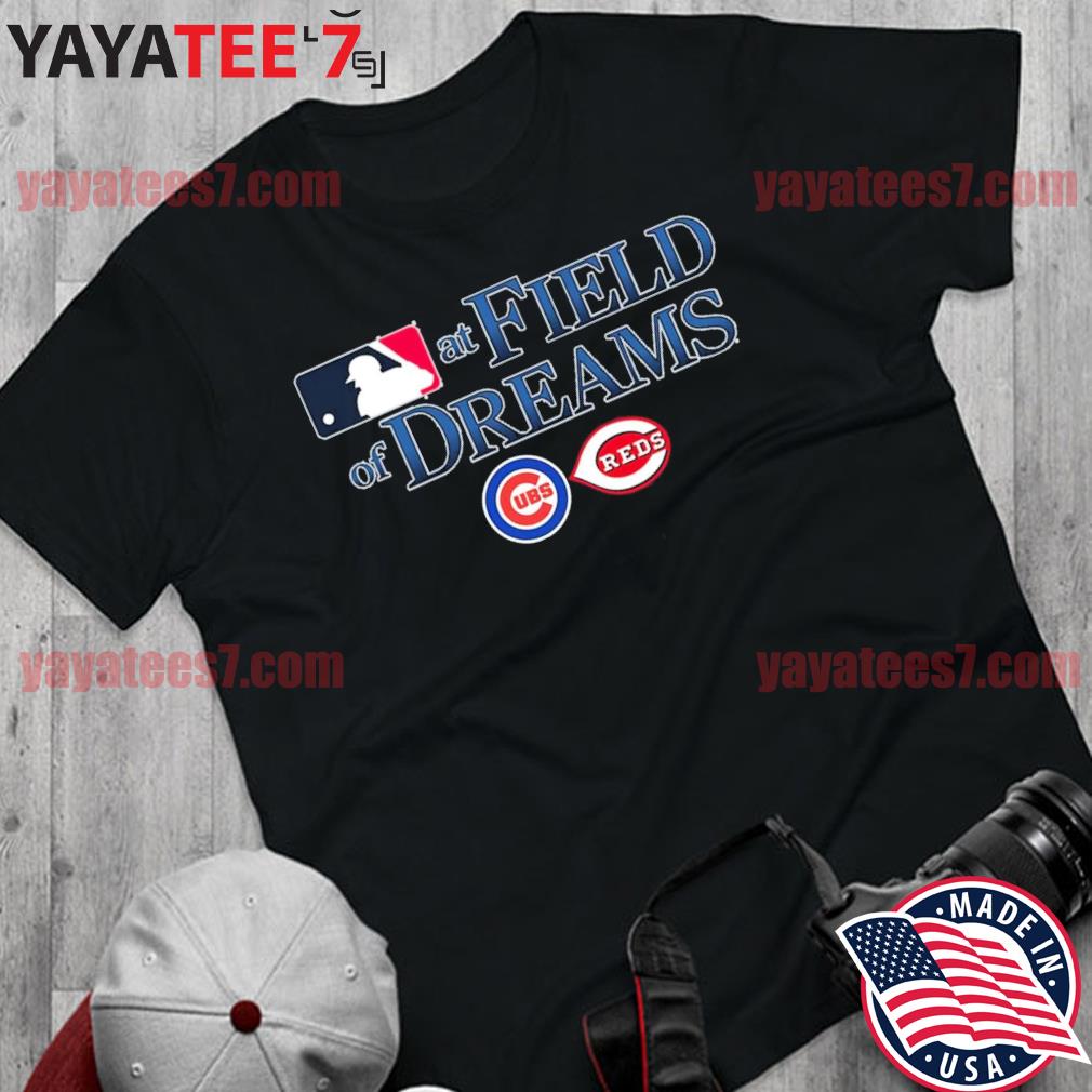 Chicago Cubs vs. Cincinnati Reds 2022 Field Baseball Dreams Matchup T-Shirt