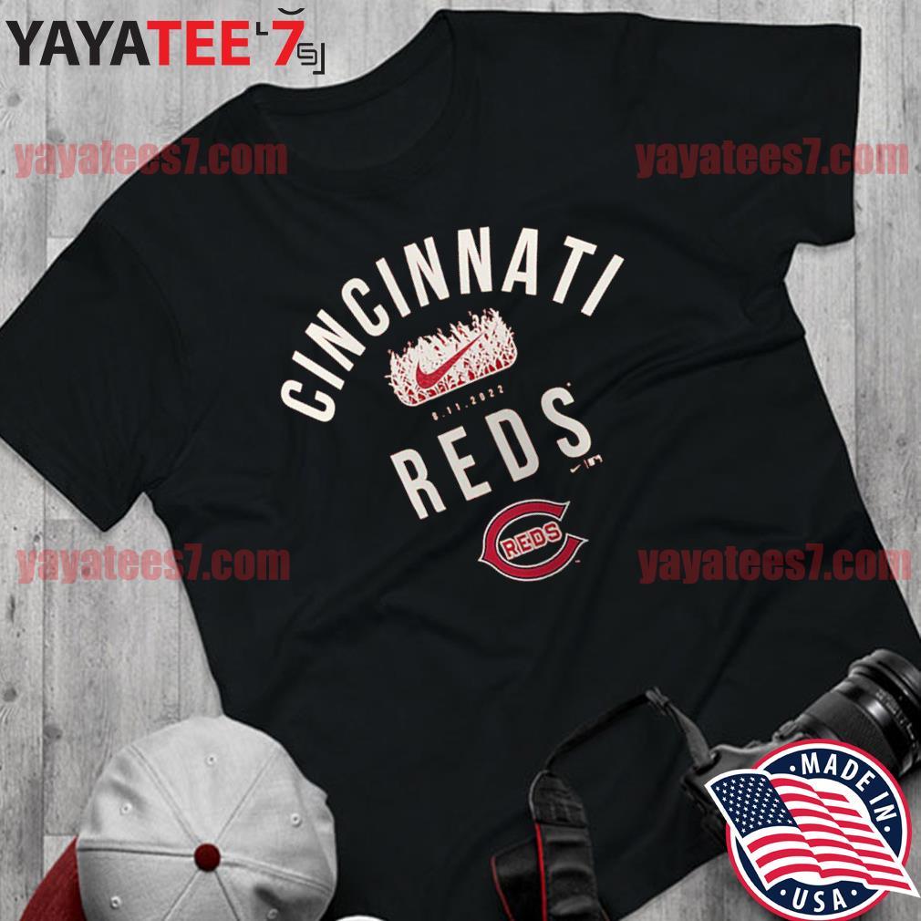 Cincinnati Reds Nike 2022 Field of Dreams Lockup Tri-Blend T-Shirt