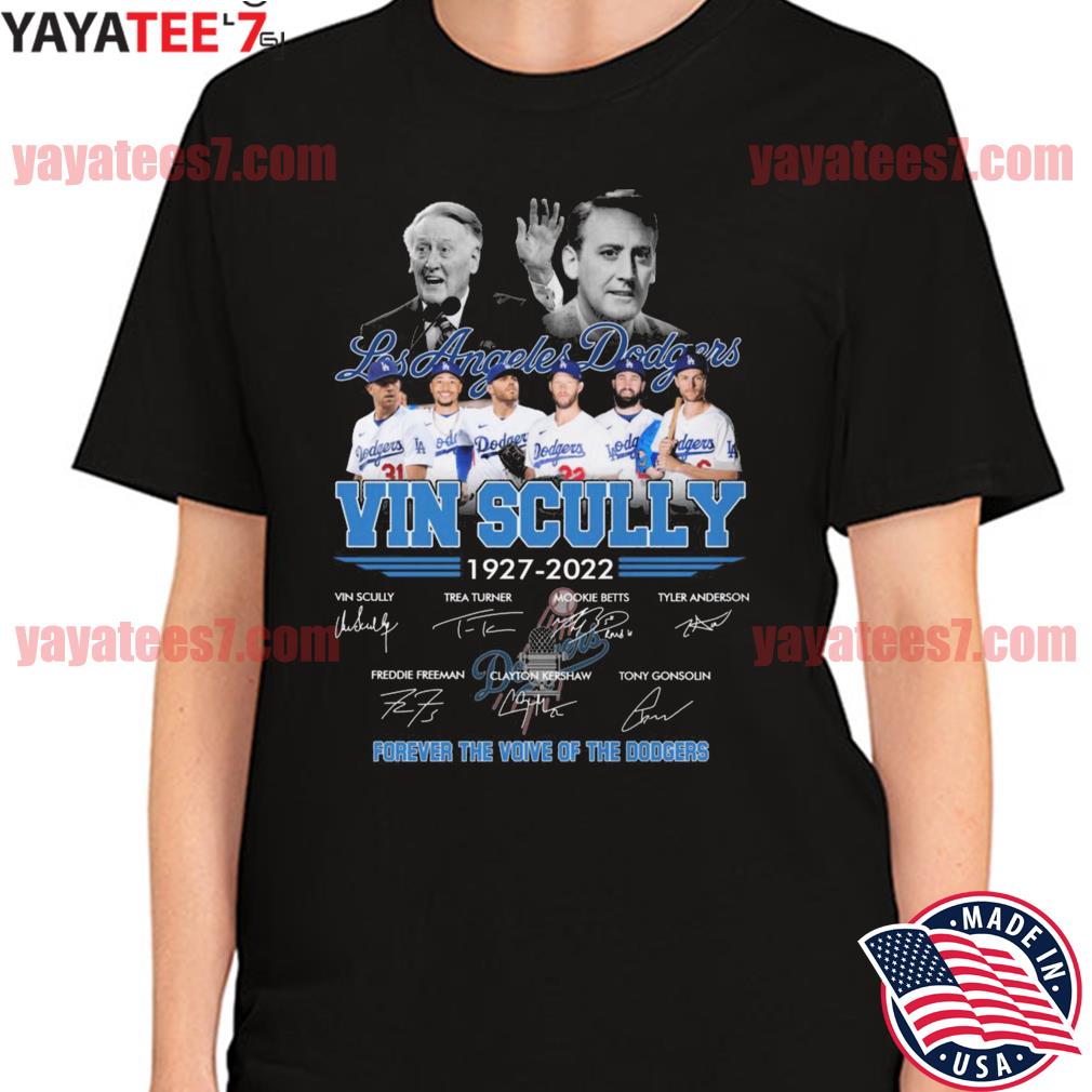 Vin Scully Shirt 1927-2022 Forever The Voice Of the Dodgers