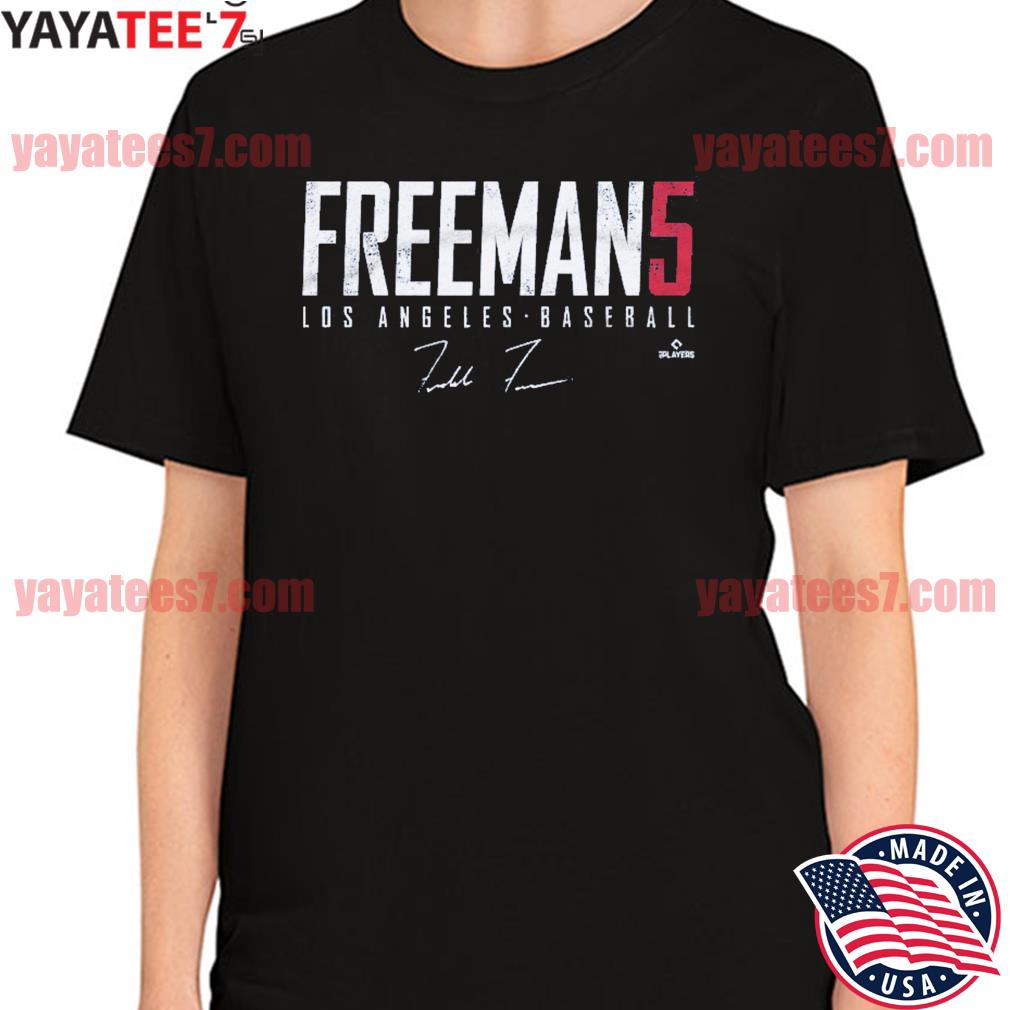 Freddie Freeman Men's Baseball T Shirt Los Angeles D 