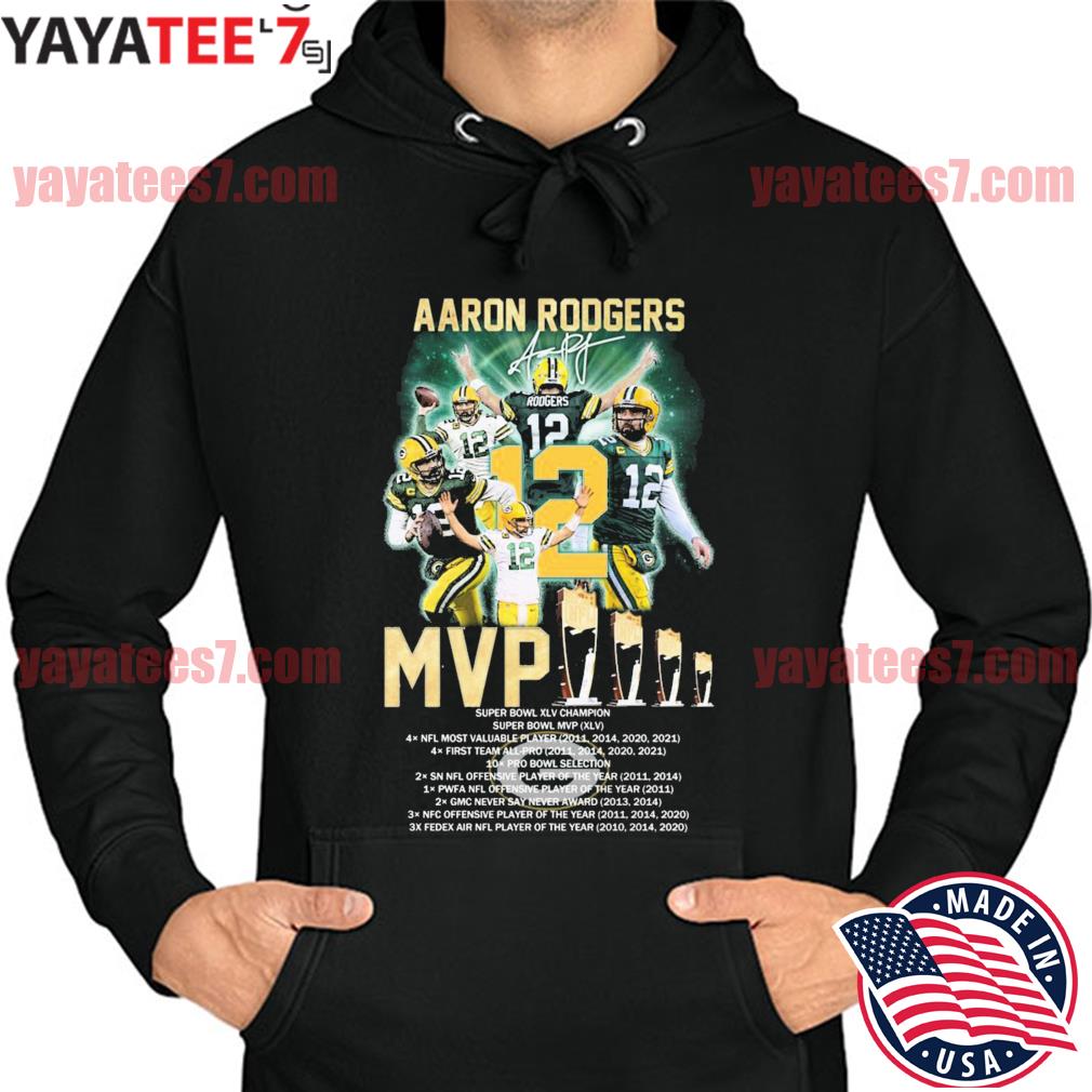 Green Bay Packers Aaron Rodgers MVP Champions signature shirt, hoodie,  sweater, long sleeve and tank top