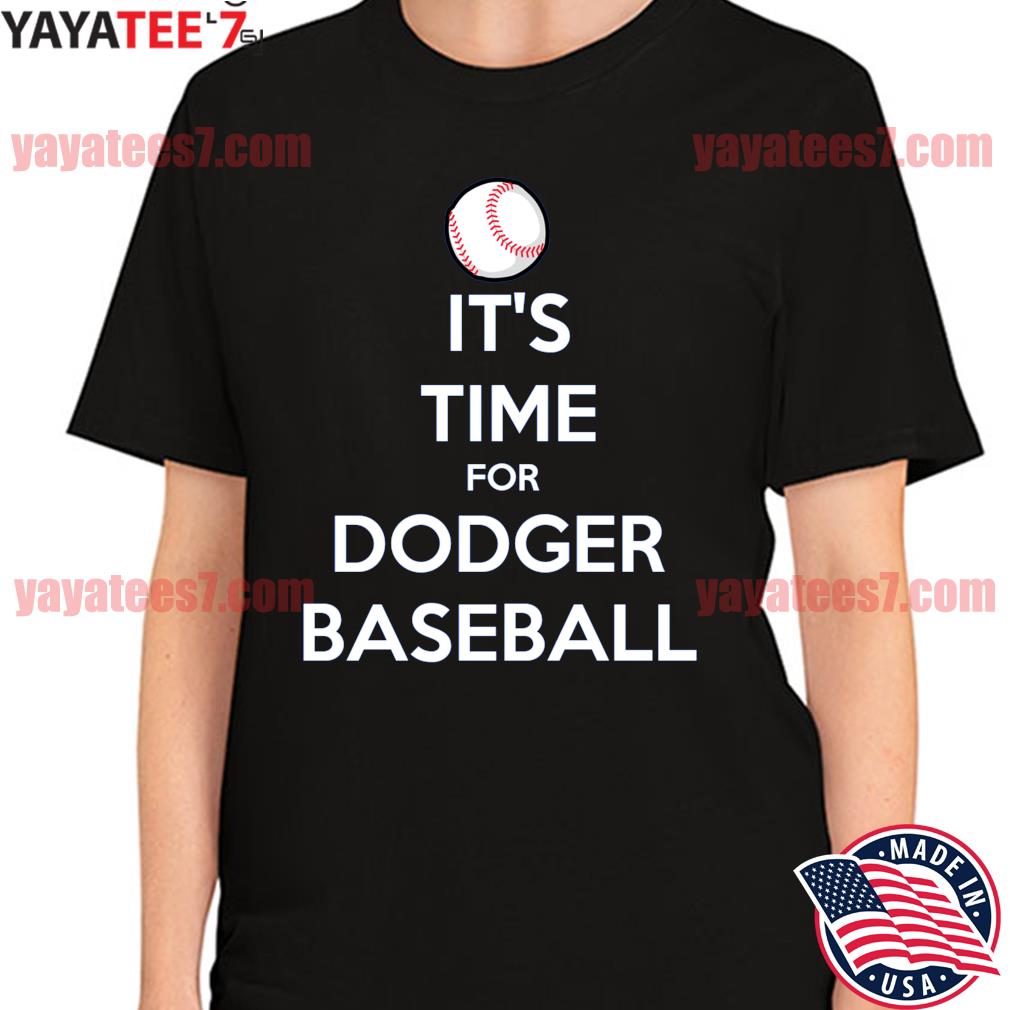 It's Time For Dodgers Baseball quotes Vin Scully T-Shirt - Anynee