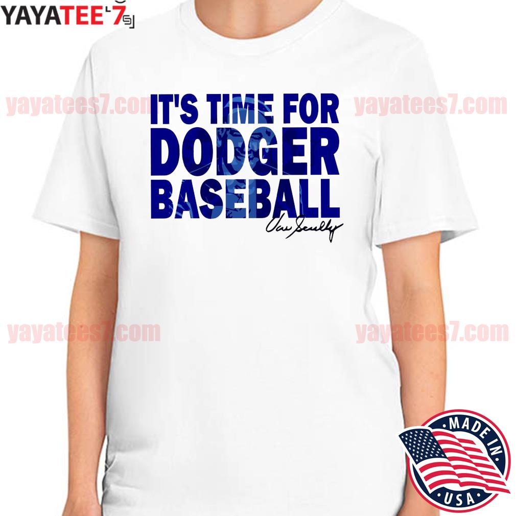 It's Time For Dodgers Baseball quotes Vin Scully T-Shirt - Anynee
