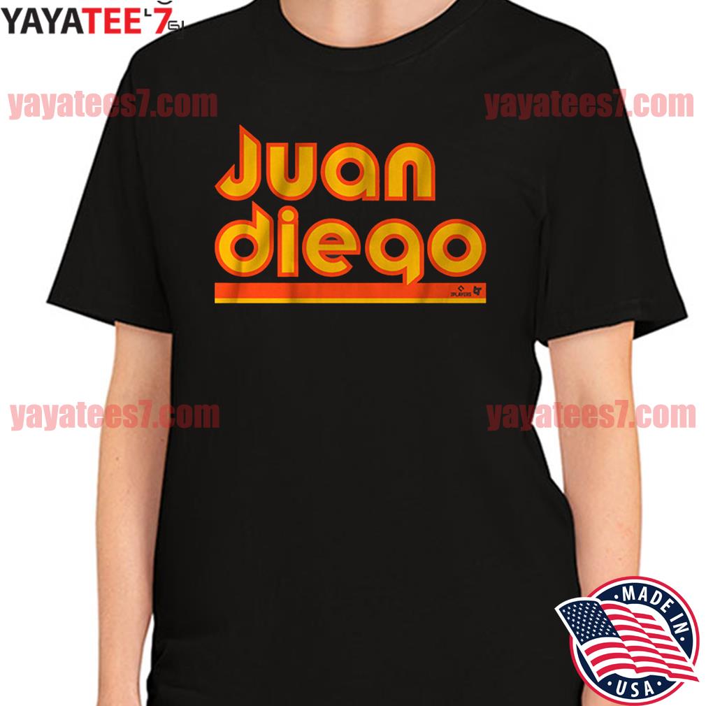 Juan Soto Women's T-Shirt - White - San Diego | 500 Level Major League Baseball Players Association (MLBPA)