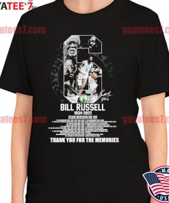 Bill Russell 1934-2022 Boston Celtics Thank You For The Memories