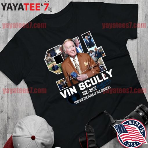 LA Dodgers Vin Scully Forever The Voice Of Dodgers 1927-2022 Signatures T- Shirt, hoodie, sweater, long sleeve and tank top