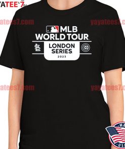 Chicago Cubs MLB London Series Black Oversized T-Shirt