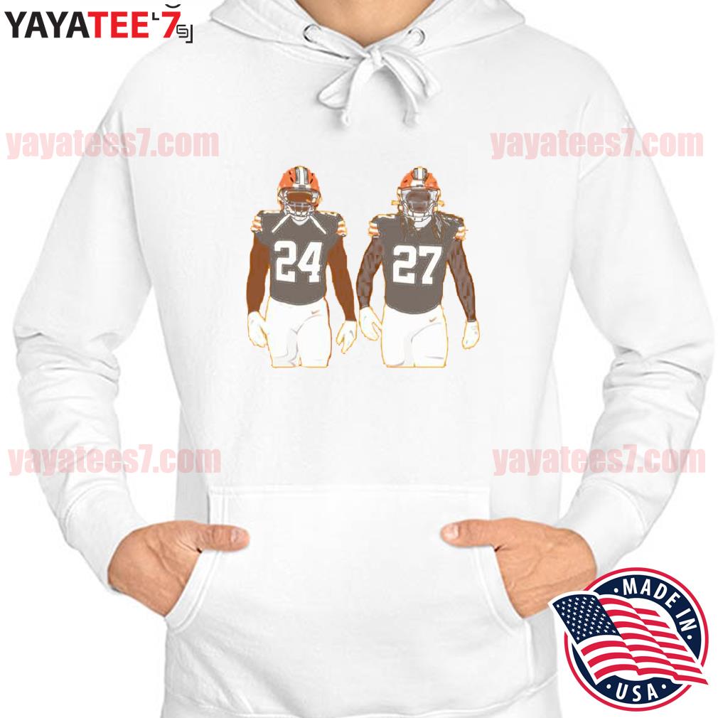 Nick Chubb And Kareem Hunt Cleveland Browns Football Shirt, hoodie, sweater  and long sleeve