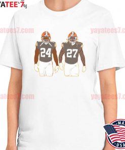 Kareem Hunt Nick Chubb 24 Browns T-Shirt, hoodie, sweater, long