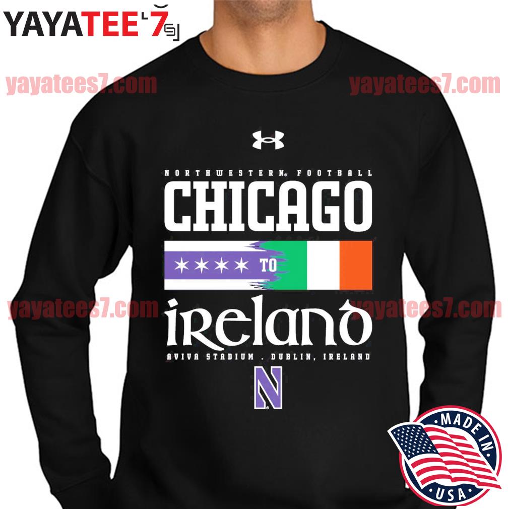 Huérfano Estallar Me preparé Northwestern University Wildcats Men's Under Armour Chicago to Ireland 2022  shirt, hoodie, sweater, long sleeve and tank top