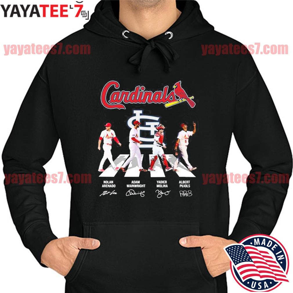 The Cardinals Arenado Wainwright Molina And Pujols Abbey Road Signatures T- Shirt, hoodie, sweater, long sleeve and tank top