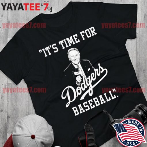 Rip vin scully microphone it's time for dodgers baseball shirt, hoodie,  sweater, long sleeve and tank top