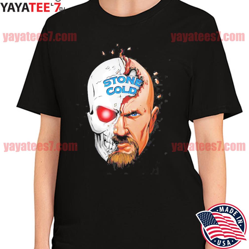 Stone Cold Steve Austin Half Skull Shirt, hoodie, sweater, long