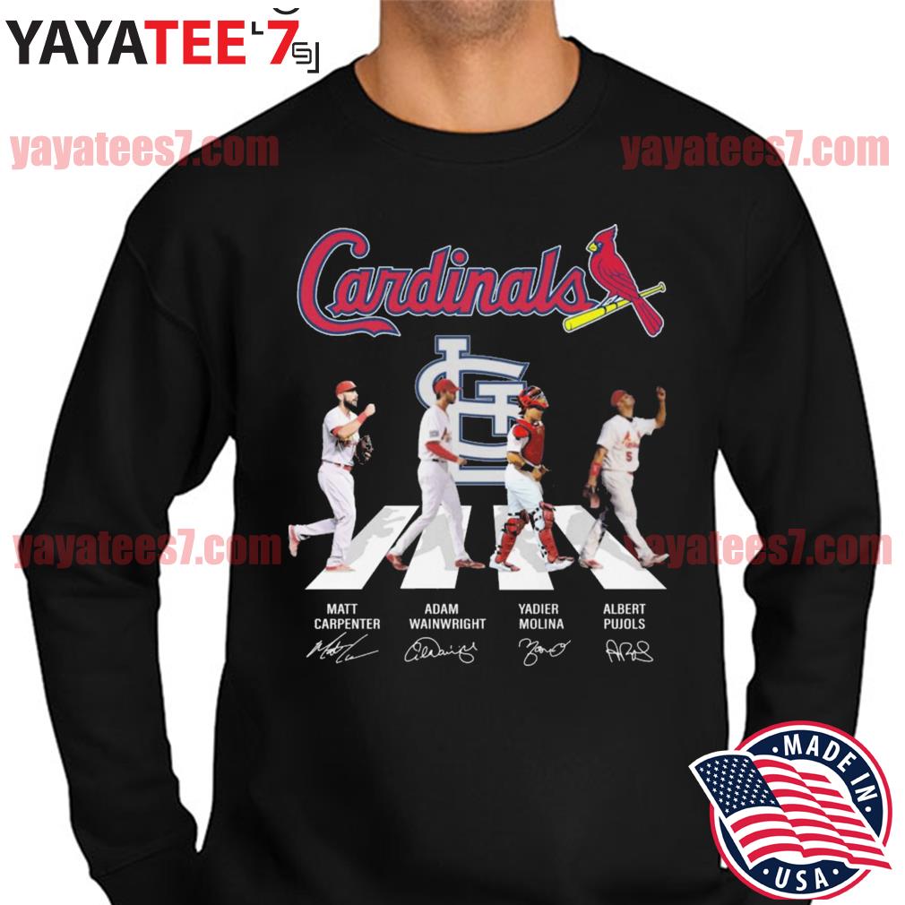 Official The Cardinals 2022 Farewell Tour Adam Wainwright Albert Pujols And  Yadier Molina Signatures Shirt, hoodie, sweater, long sleeve and tank top