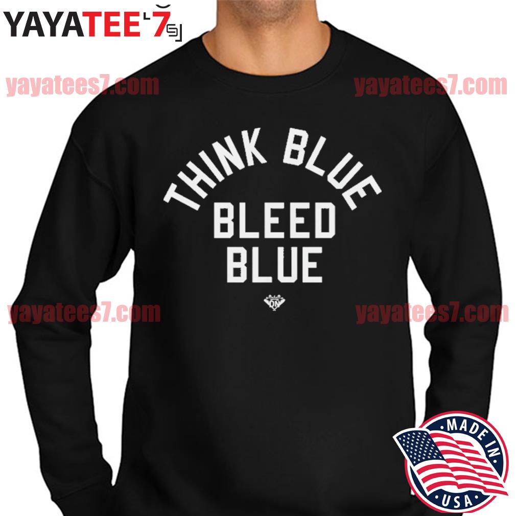 think blue dodgers' Unisex Long Sleeve Hoodie Shirt