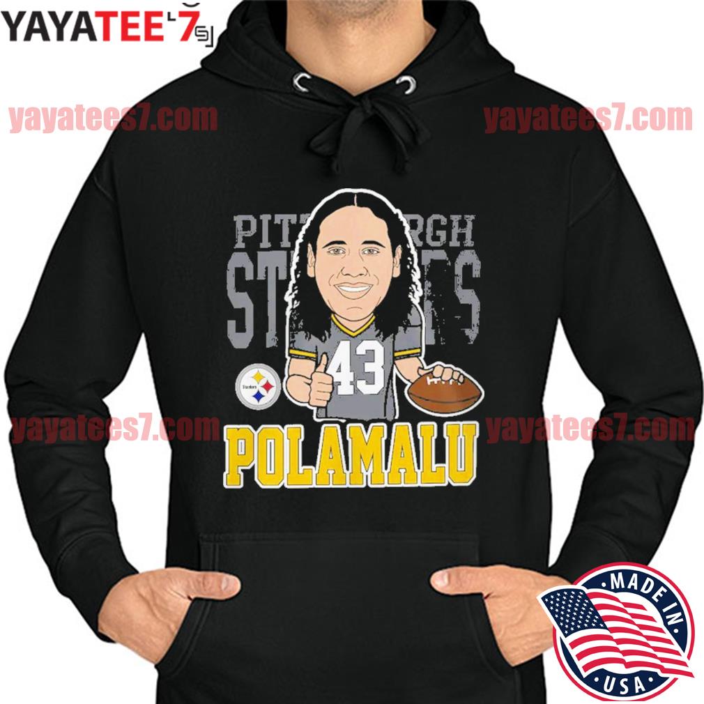 Mitchell & Ness Troy Polamalu Black Pittsburgh Steelers 2008